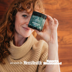 TRIBE ORGANICS Boswellia product data highlights 75% boswellic acids and AKBA.