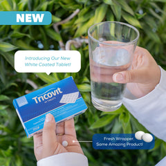 Tricovit amino acids capsules highlight keratin-supporting nutrients.