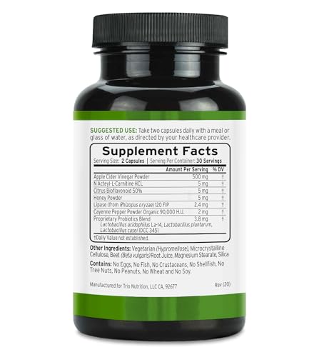 TRIO NUTRITION Delayed-release capsules deliver digestive comfort and probiotic survival