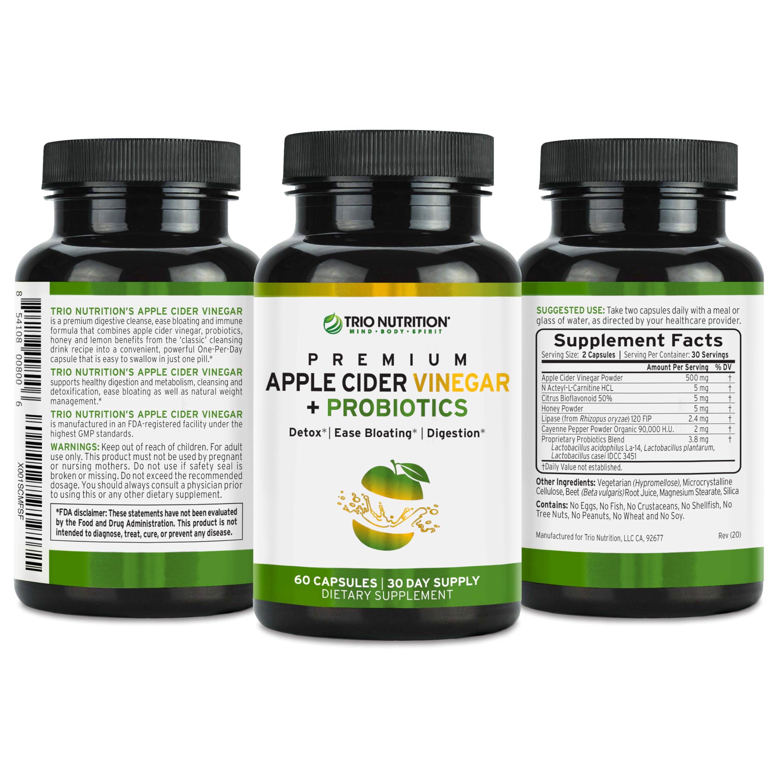 TRIO NUTRITION Immune-supporting gut balance through probiotics