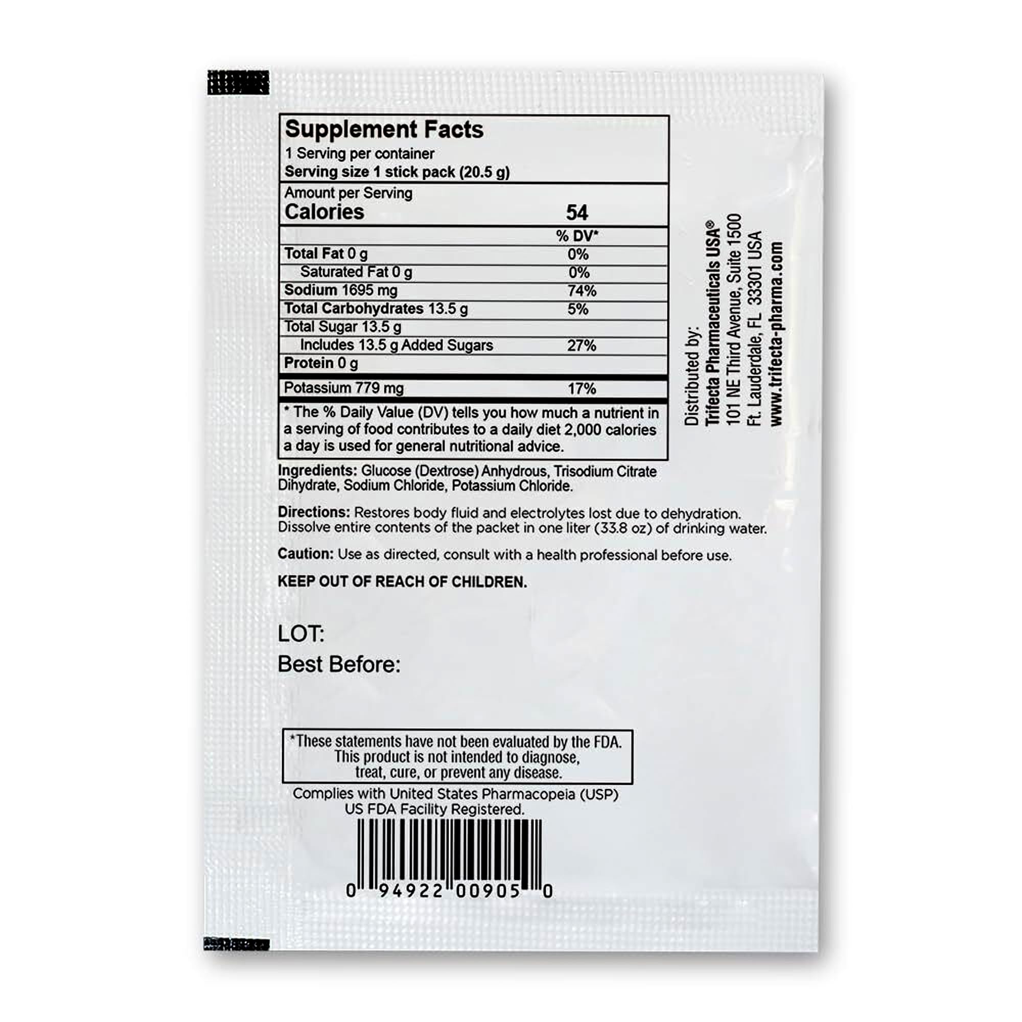 TRIORAL electrolyte packets ideal for workouts, hiking, and outdoor training.