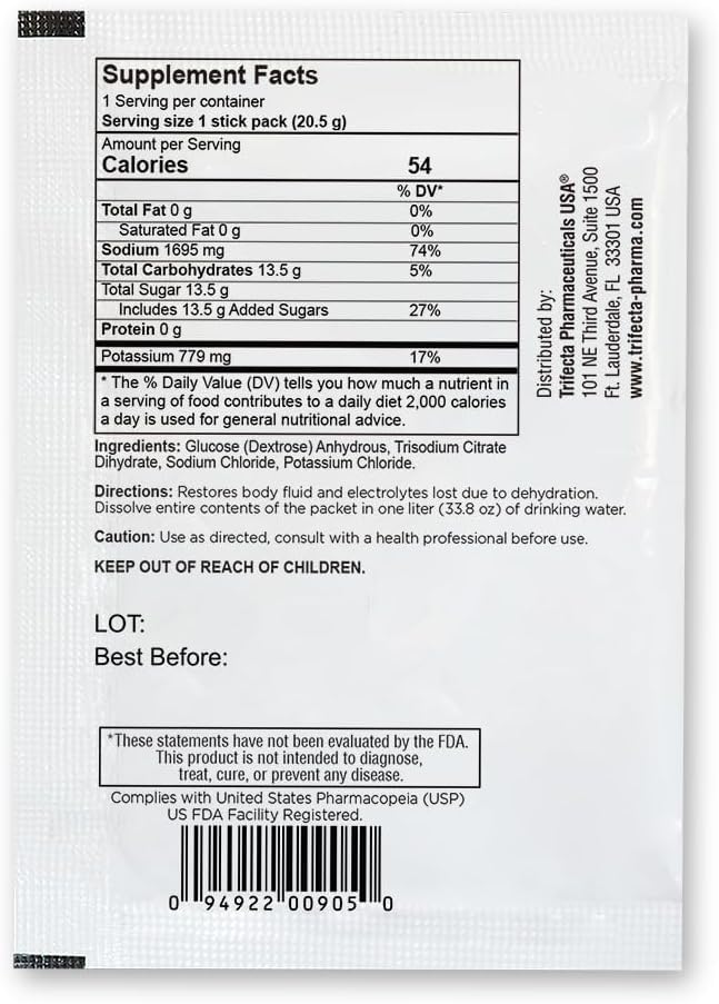 TRIORAL no additives label emphasizing clean hydration.