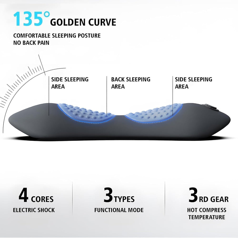 Triple Fusion Back Massager ergonomic curve aligns to the lumbar region