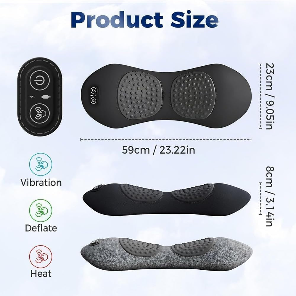 Triple Fusion Back Massager in use supports better posture during long days