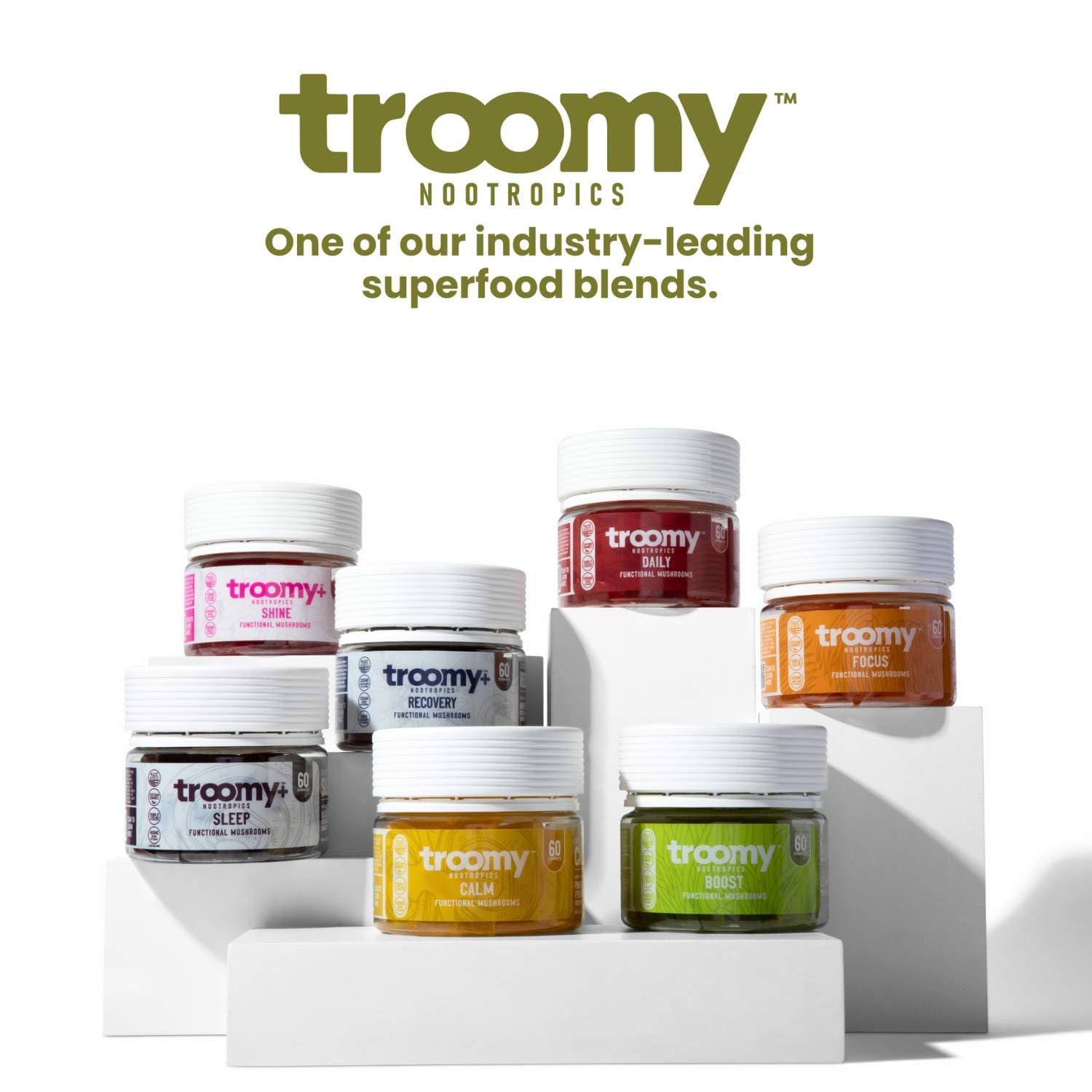 Troomy Boost bottle being poured for easy daily intake