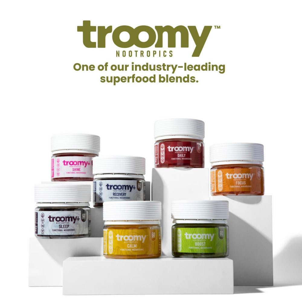 Troomy Boost bottle being poured for easy daily intake