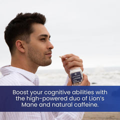 Packaging box of Troomy Brain Power with wellness imagery.