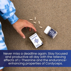 Capsules being poured from the bottle for simple daily use.
