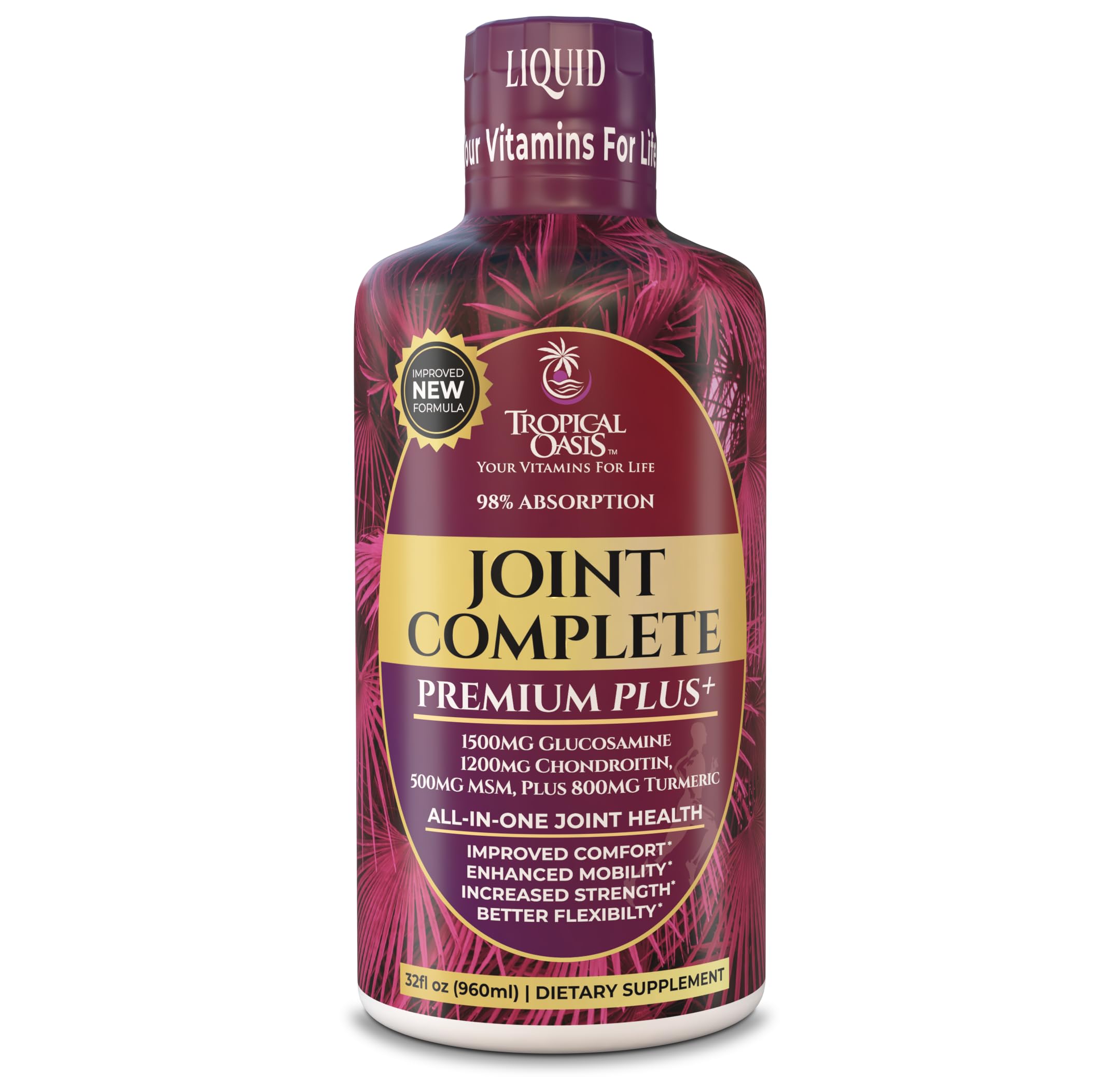 Tropical Oasis Joint Complete Premium Plus bottle – convenient liquid joint support