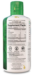 Tropical Oasis calcium magnesium dosage scoop emphasizes easy 1-a-day serving.