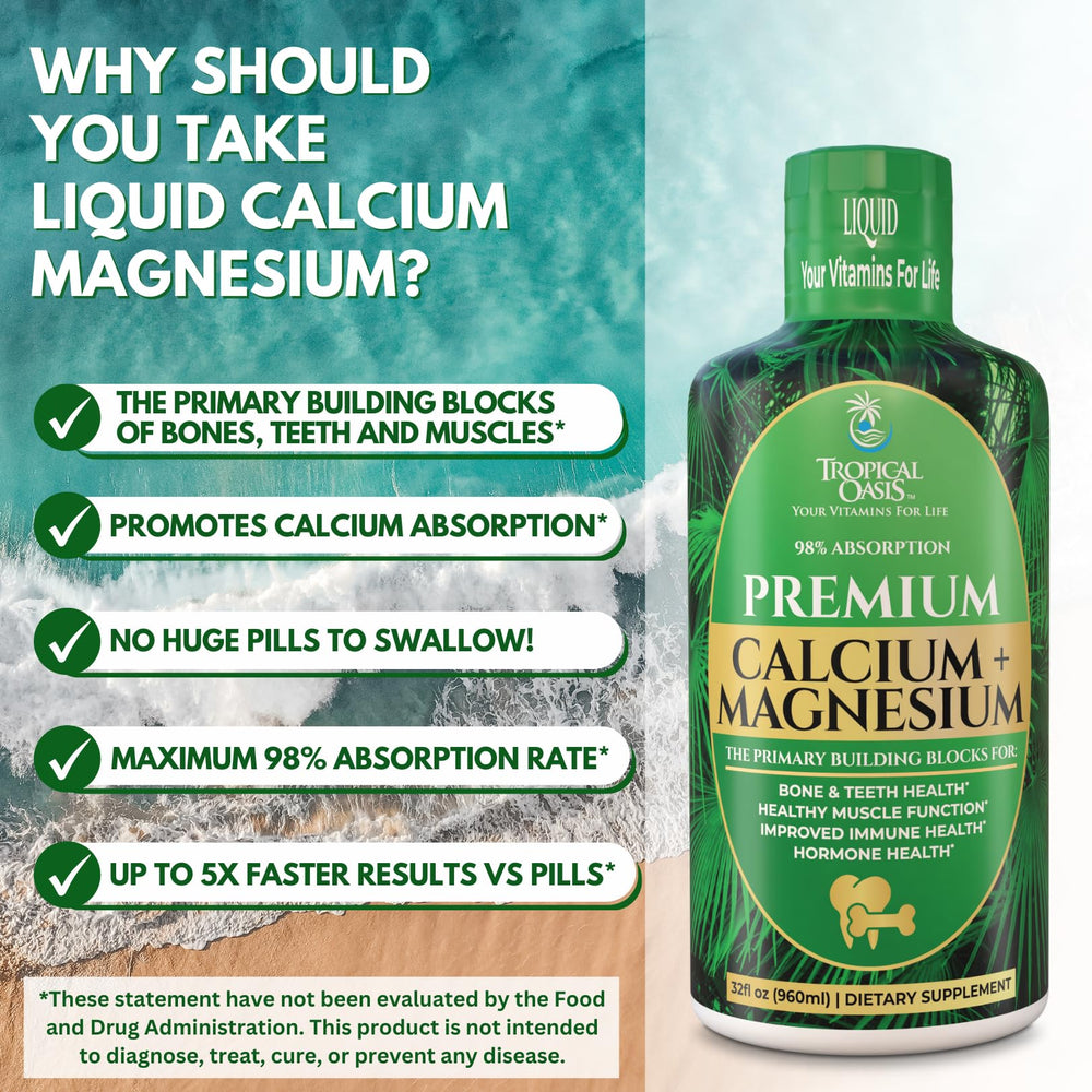 Tropical Oasis with Vitamin D3 and Boron supports bone health.