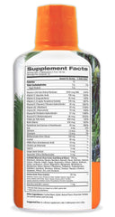 Tropical Oasis Mega Plus nutrition label highlights 85 vitamins and minerals.