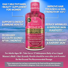 Tropical Oasis serving dispense showing ready-to-take daily dose for hair and nails.