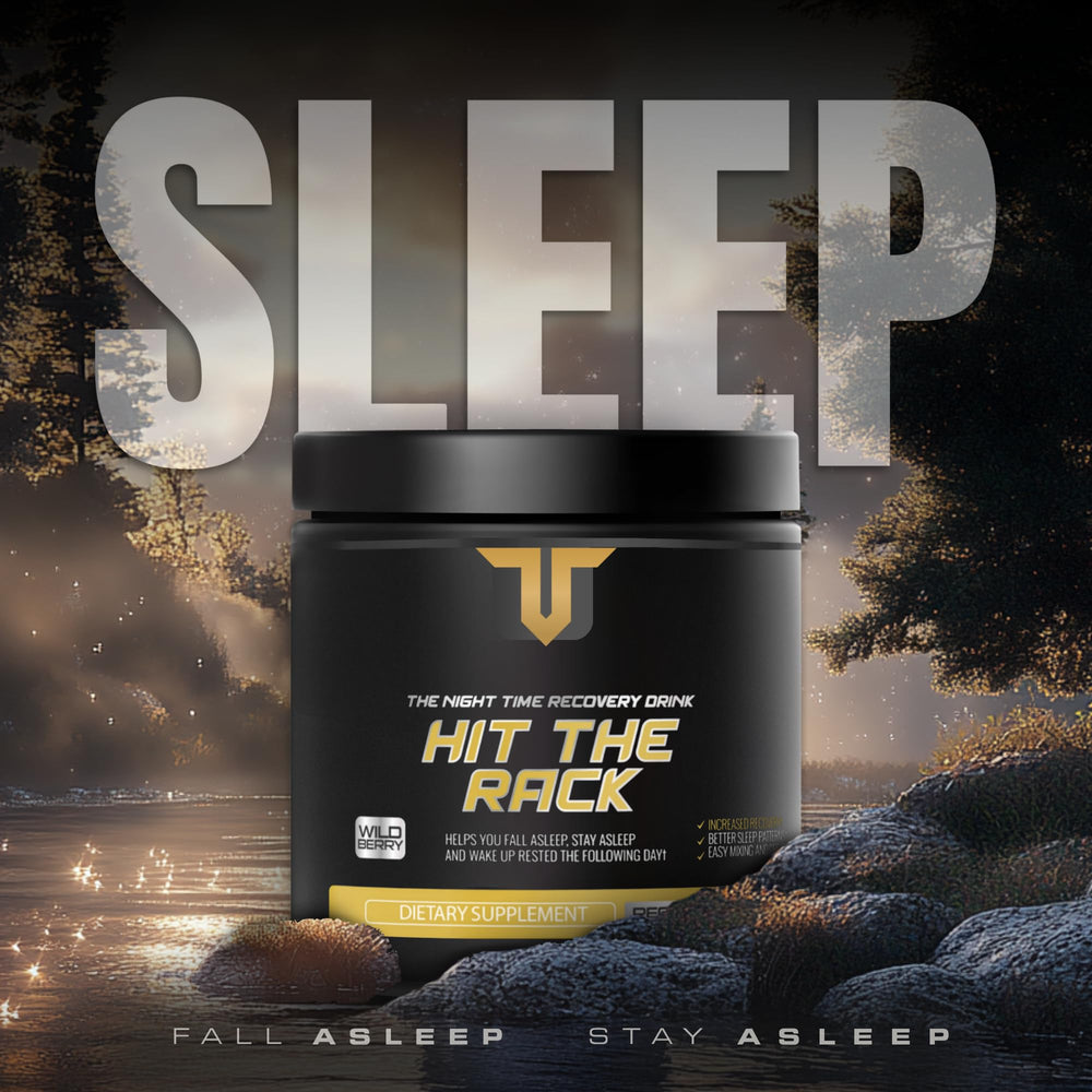Jar on shelf signals easy nightly sleep routine with Hit The Rack.