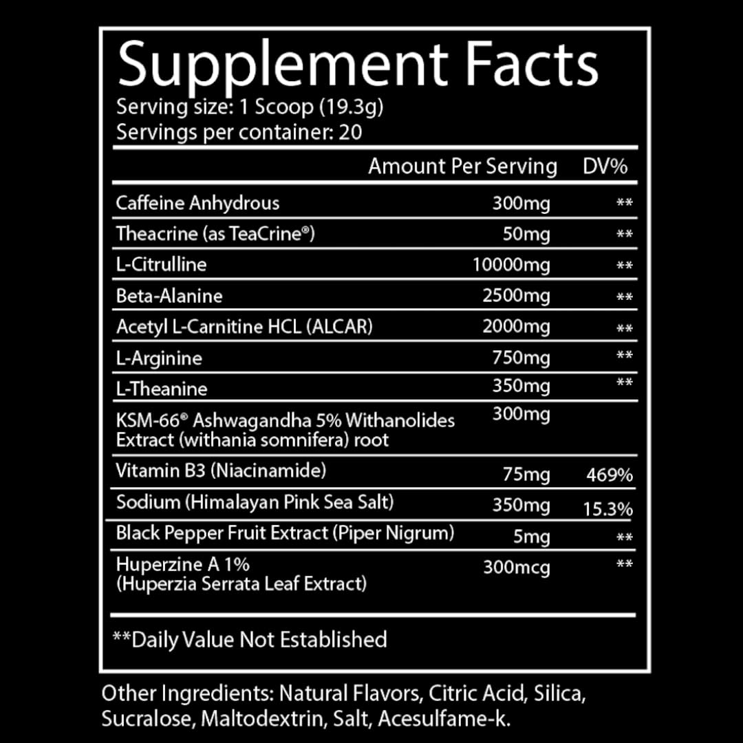 Troponin WTF Pre-Workout Strawberry Lemonade Snake Bite glass with foamy mix for energy
