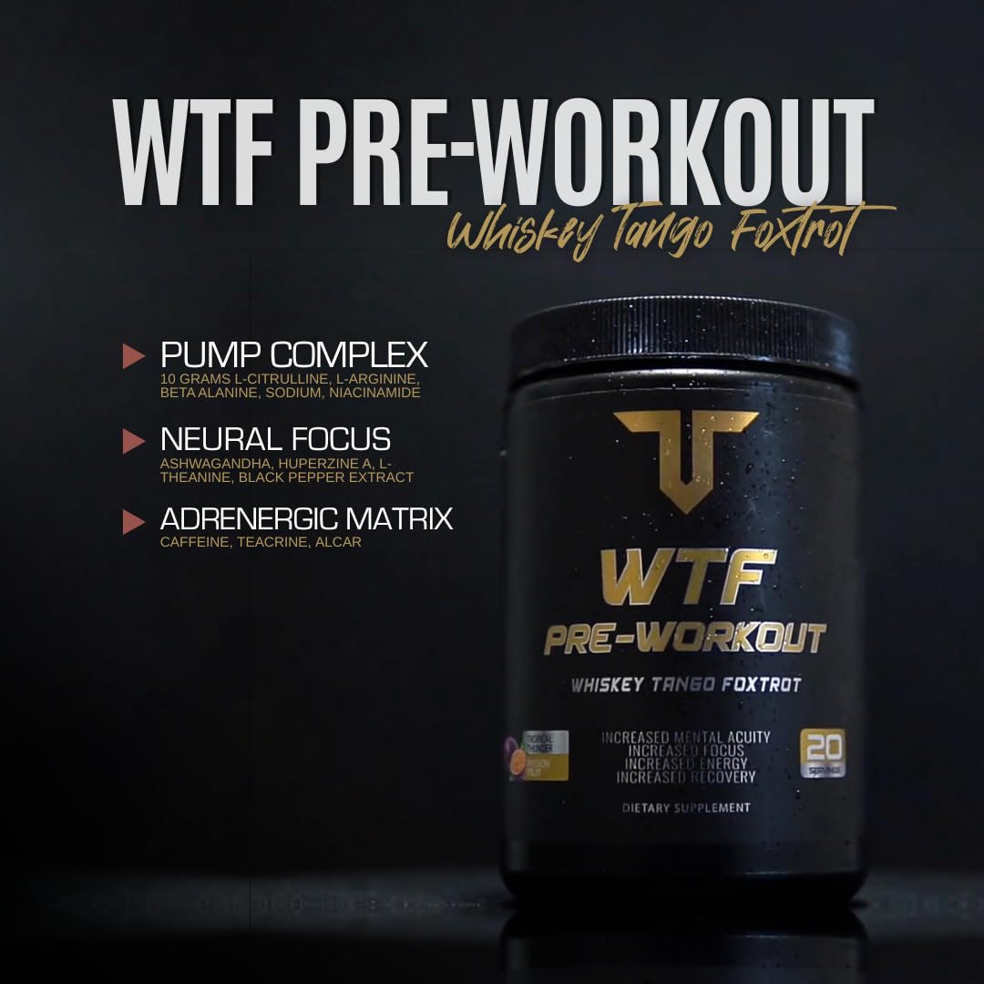 Troponin WTF Pre-Workout Strawberry Lemonade Snake Bite ingredients close-up