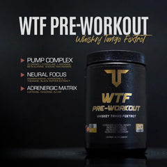 Troponin WTF Pre-Workout Strawberry Lemonade Snake Bite ingredients close-up