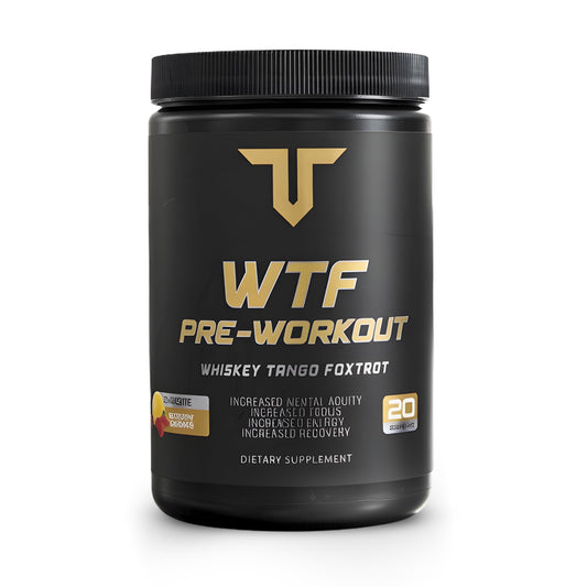 Troponin WTF Pre-Workout Strawberry Lemonade Snake Bite scoop for intense pumps