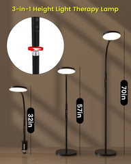Adjustable height for reading, working, or leisure.