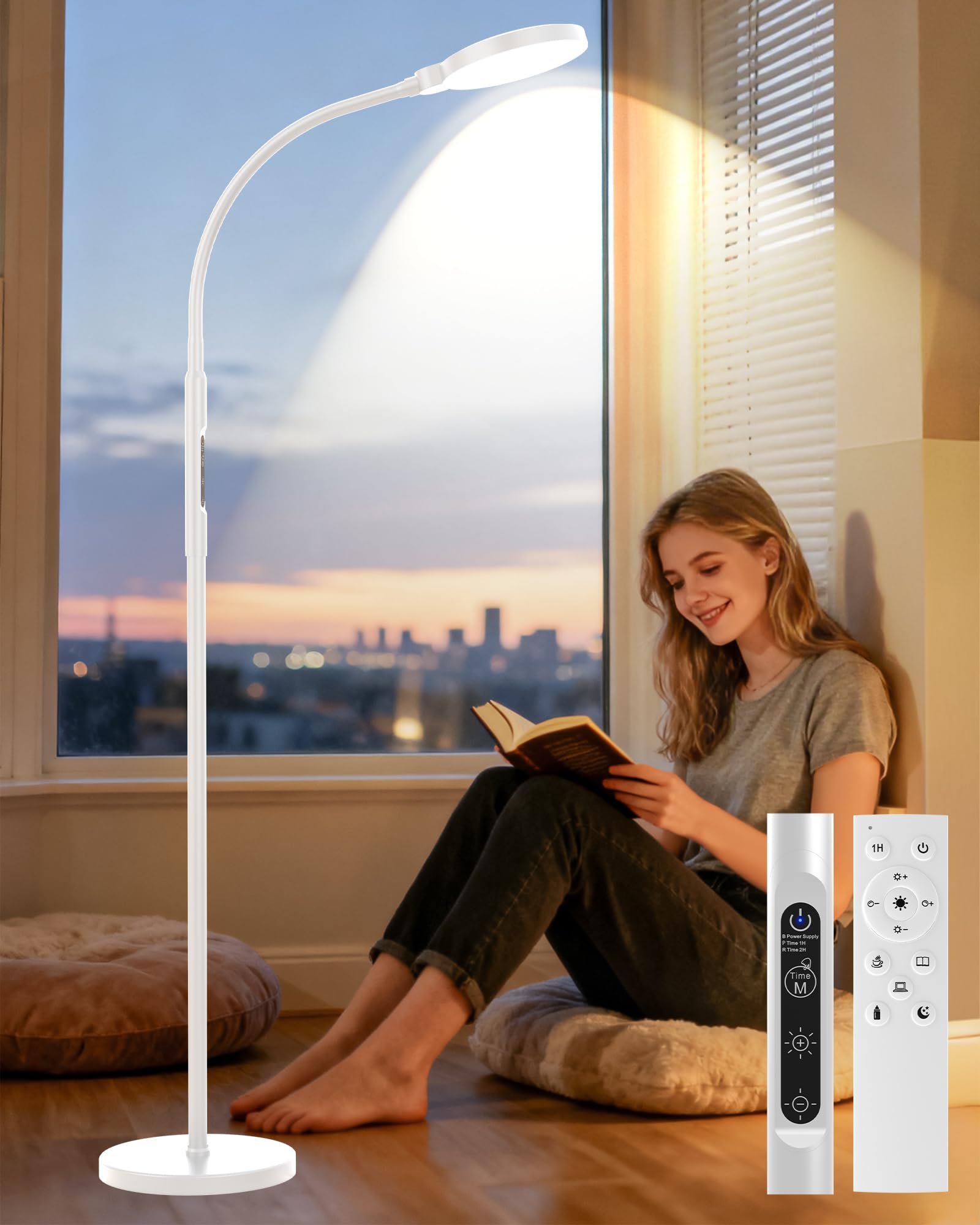 TroupePal Light Therapy Lamp front view showing bright UV-free daylight.