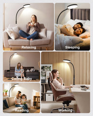 Sturdy base with low-voltage DC power ensures safety.