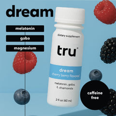 Tru Dream Shot 12-pack on shelf for ongoing evenings.