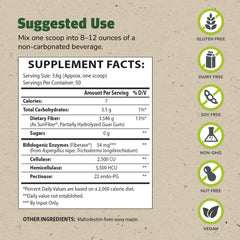 TruFiber scoop measures serving size for daily prebiotic intake