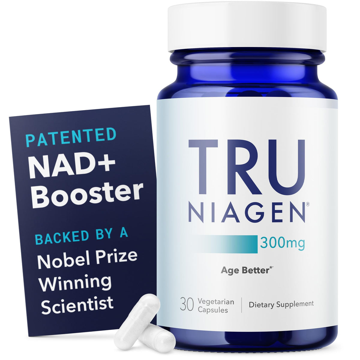 TRU NIAGEN bottle front view for daily NAD+ support.