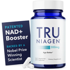 TRU NIAGEN bottle front view for daily NAD+ support.