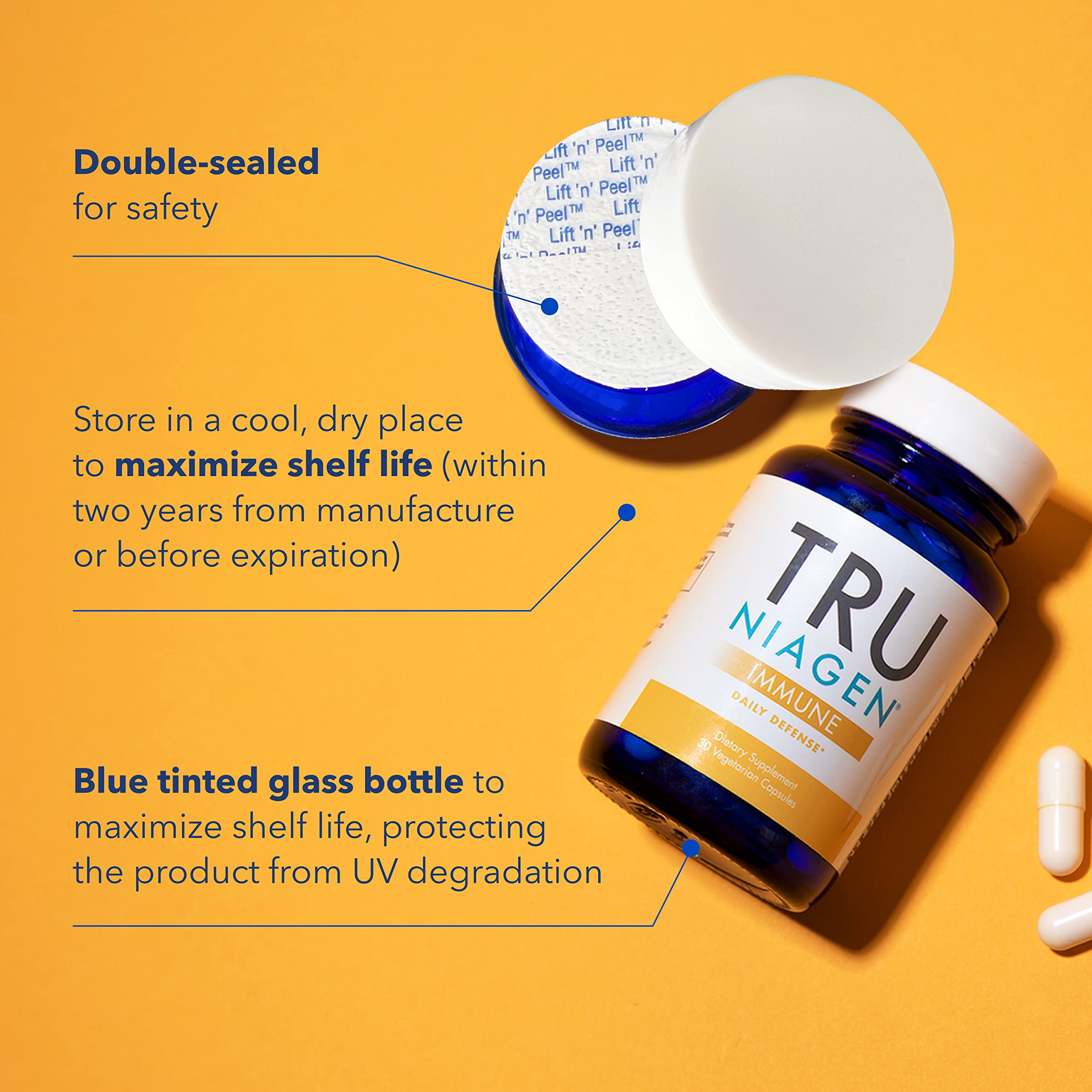 TRU NIAGEN Immune zinc capsule close-up for essential minerals