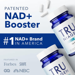 TRU NIAGEN gluten-free vegan label detail communicates product purity and fit.