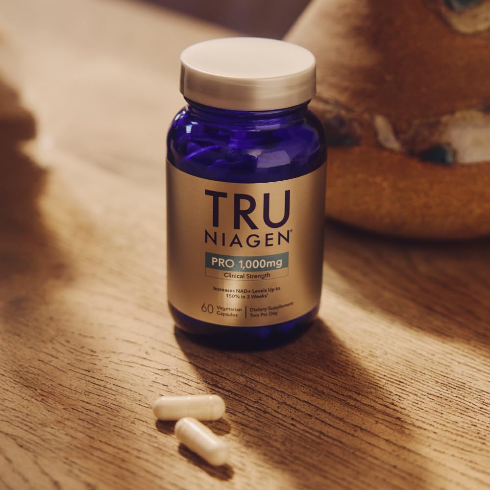 TRU NIAGEN Pro packaging box highlighting patented NR technology.