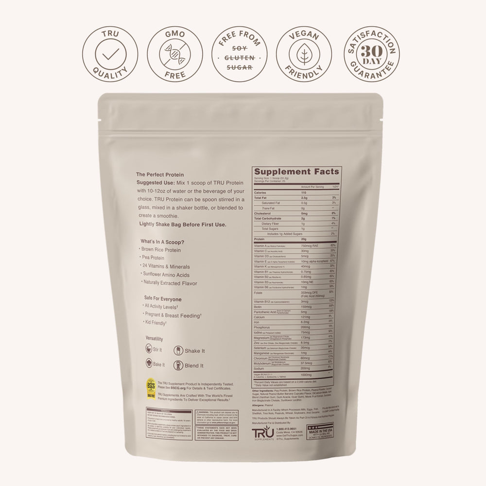 TRU Supplements shaker mixing protein powder for post-workout drink