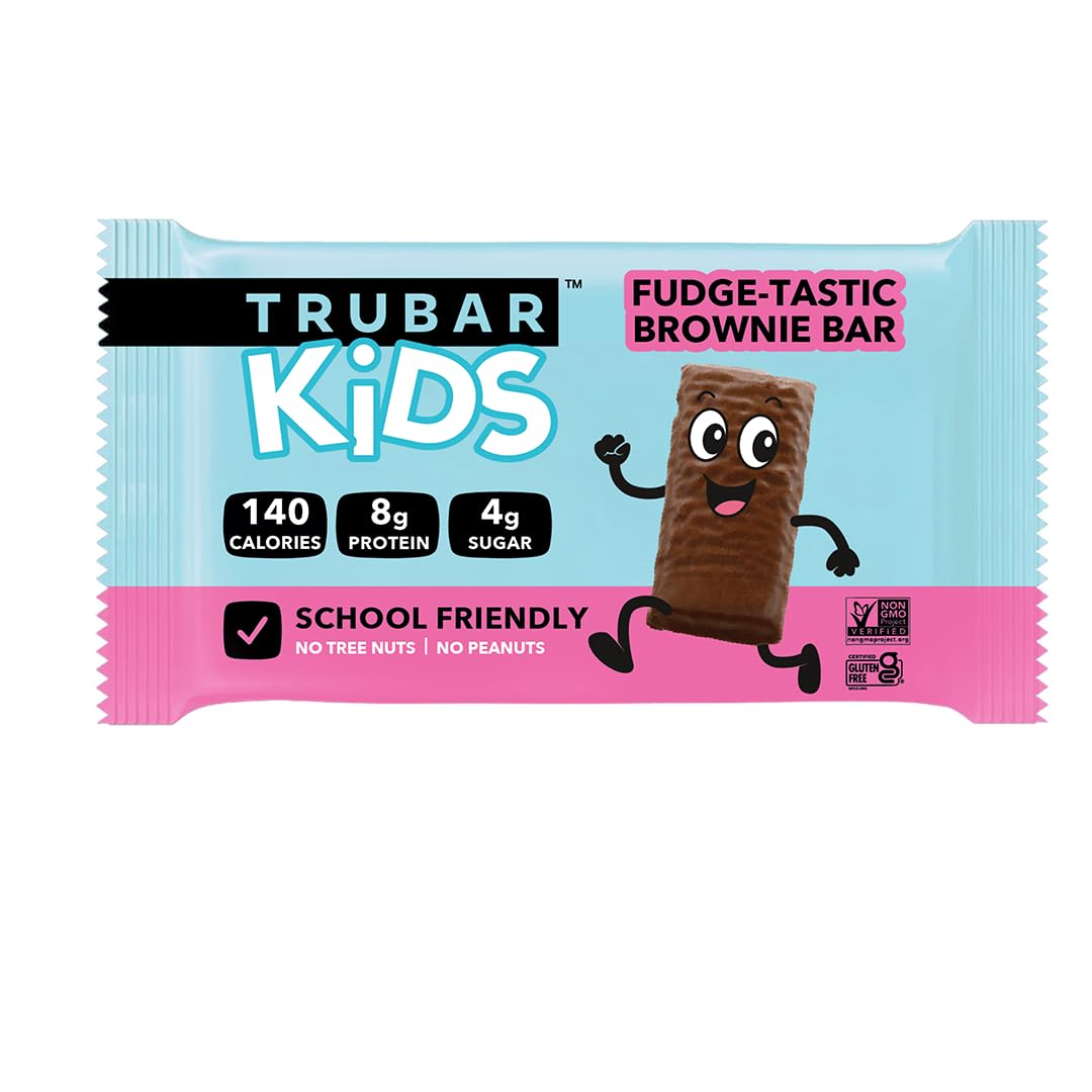 TRUBAR Kids Bar label highlights gluten-free and nut-free ingredients for classrooms