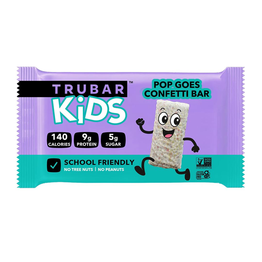 TRUBAR plant-based protein bar with brown rice and organic pea protein