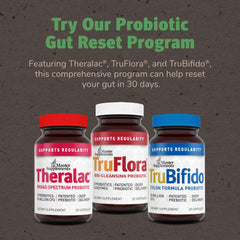 TruBifido gluten-free dairy-free vegan formula shown on label.