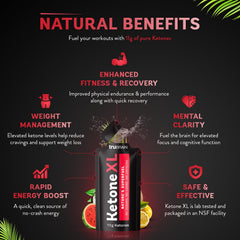 TruBrain Ketone XL lemonade shot being poured for caffeine-free energy
