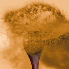 TruBrain Morning Mushrooms scoop showing portion for morning ritual