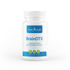 BrainDTX bottle ready for daily cognitive support by True Cellular Formulas
