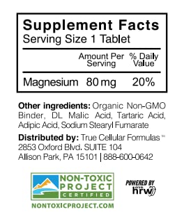 True Cellular Formulas Fastonic bottle label highlighting non-GMO and gluten-free attributes.