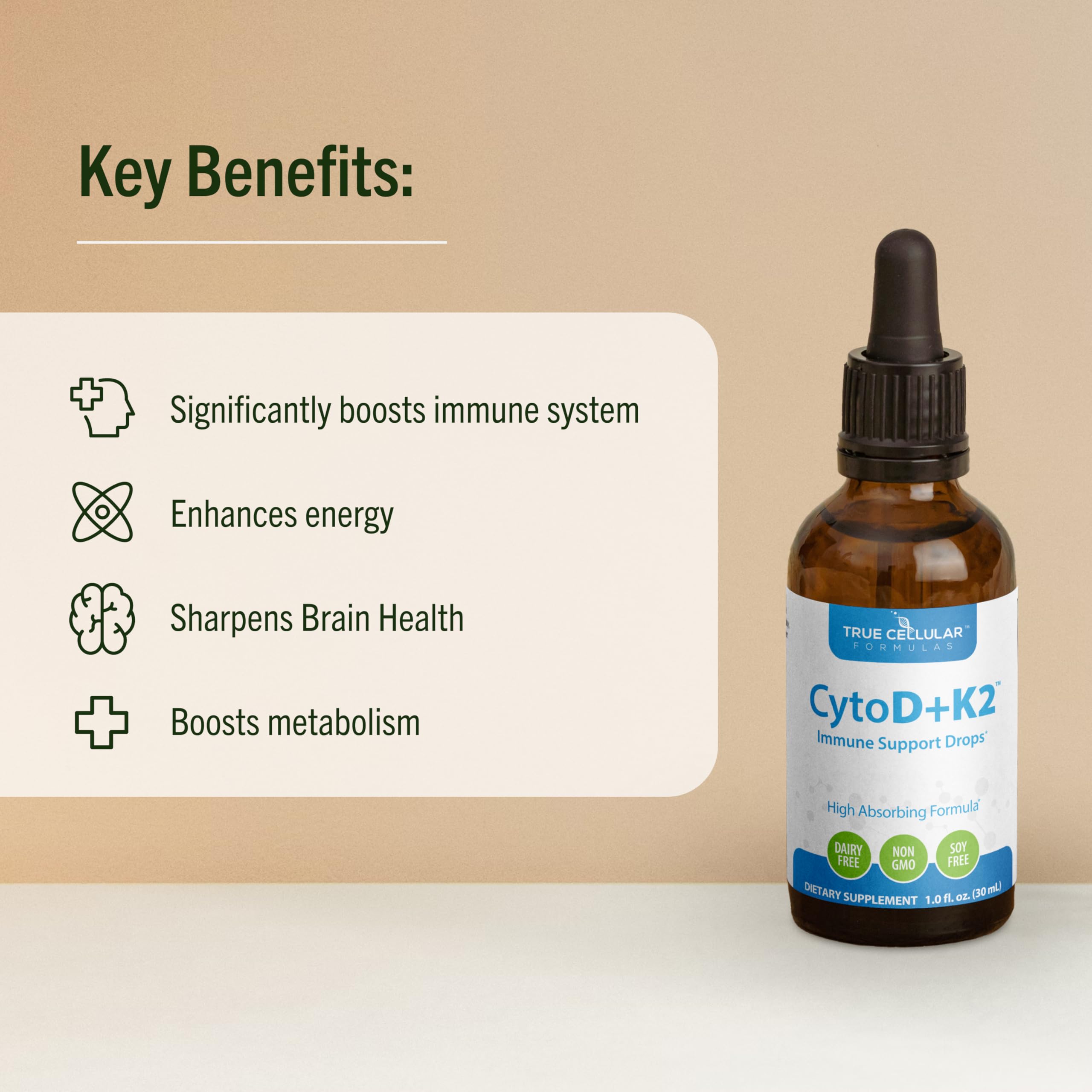 Organic olive oil base visible with Cytod-K2 vitamin D3 and MK-7.