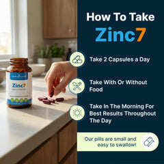 True Cellular Formulas Zinc7 morning routine scene suggesting daily vitality.