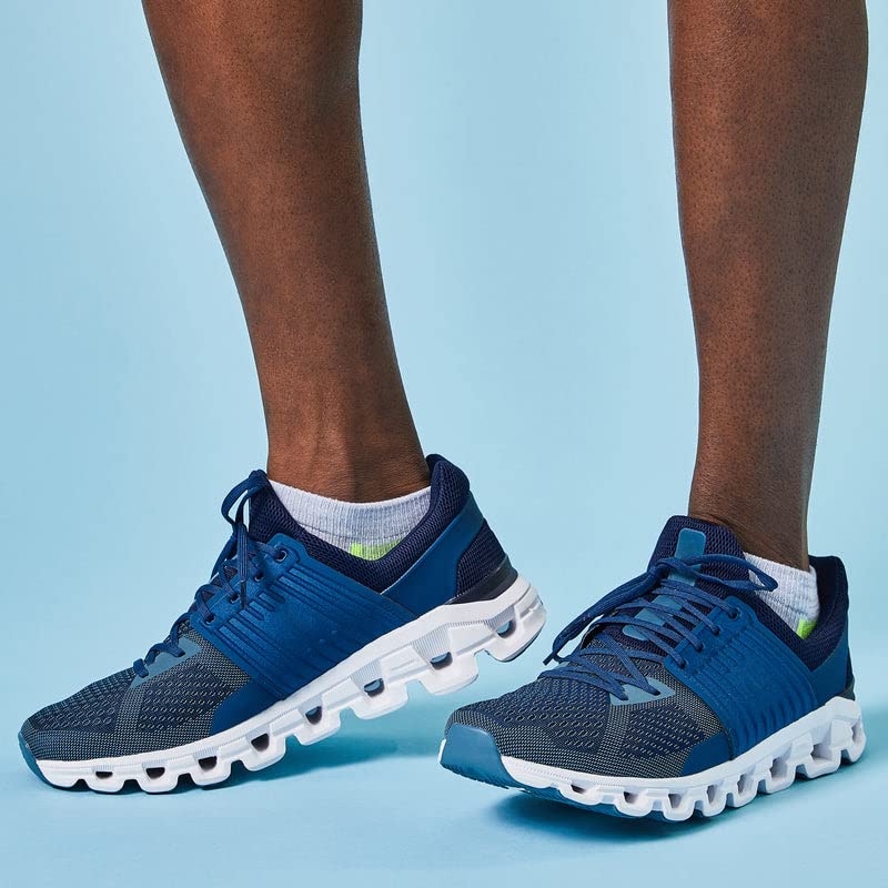 Mesh venting promotes airflow for cooler, drier feet.