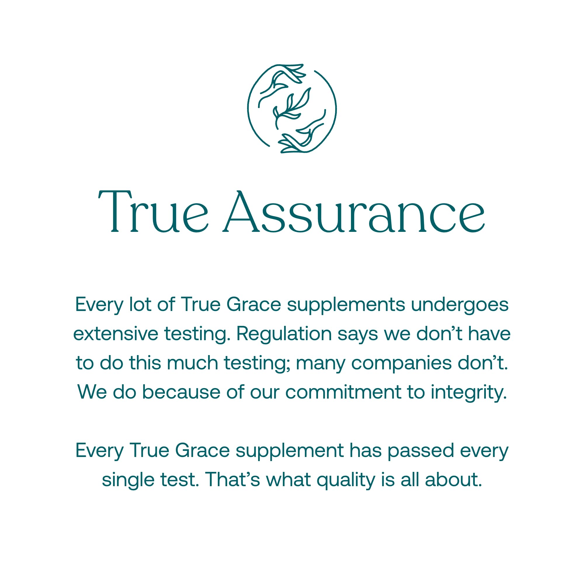 True Grace carbon-neutral commitment symbol and messaging