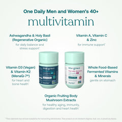 True Grace chelated minerals with fermented nutrients in a vegan formula.
