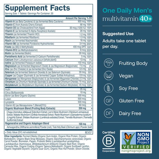 True Grace One Daily Women's Multivitamin 40+ bottle designed for balanced energy.