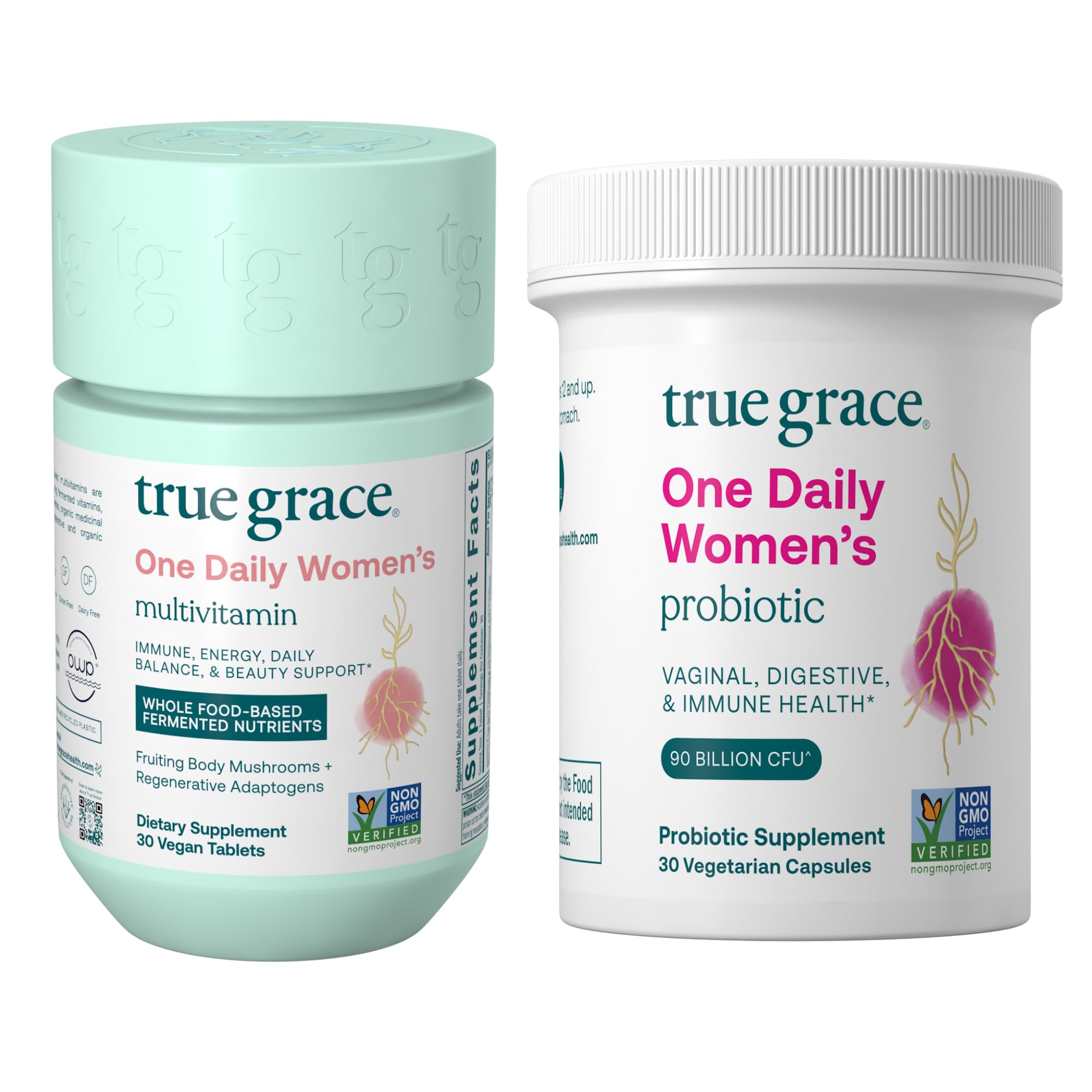 True Grace One Daily Women's Multivitamin bottle with nutrient-dense formula for daily wellness