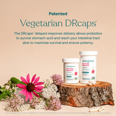 True Grace DR caps protect probiotic cultures from stomach acid.