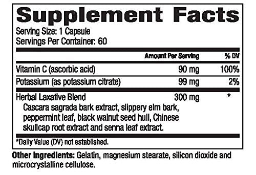 True Health Advanced Colon Care II ingredient scene showing six-herb blend for regularity