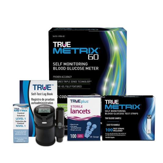TRUE METRIX GO meter in case for portable testing